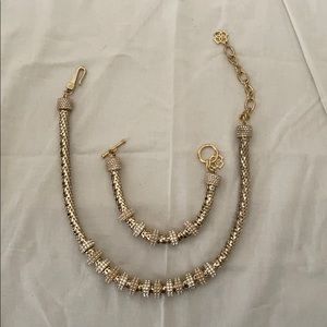 Necklace and bracelet set (gold)